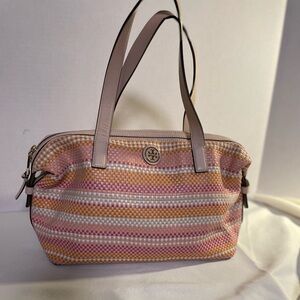 Tory Burch Multicolor Woven Satchel Bag
